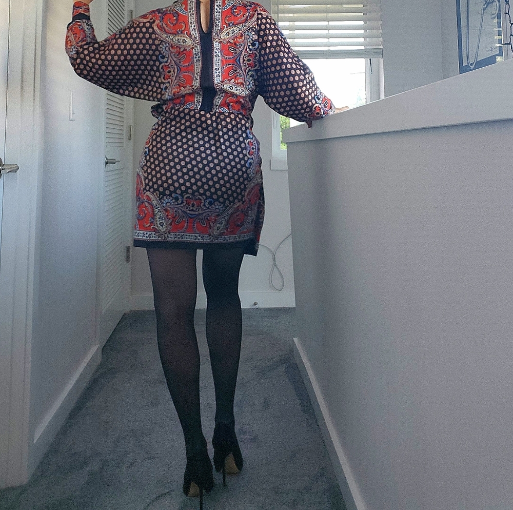 Zara Multicolor Paisley Dress - Picture 3 of 5